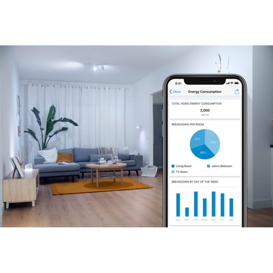 WiZ - Inteligentne gniazdo F 2300W + powermetr Wi-Fi SCHUKO