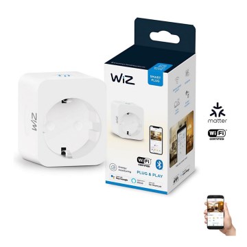 WiZ - Inteligentne gniazdo F 2300W + powermetr Wi-Fi SCHUKO