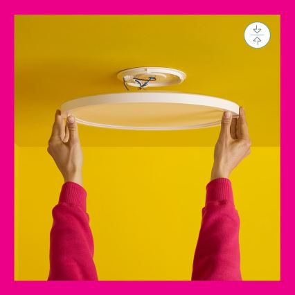 WiZ - LED RGB ściemnialna lampa sufitowa SUPERSLIM LED/32W/230V 2700-6500K Wi-Fi biała