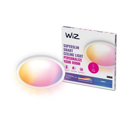 WiZ - LED RGB Plafon ściemnialny SUPERSLIM LED/32W/230V 2700-6500K Wi-Fi białe