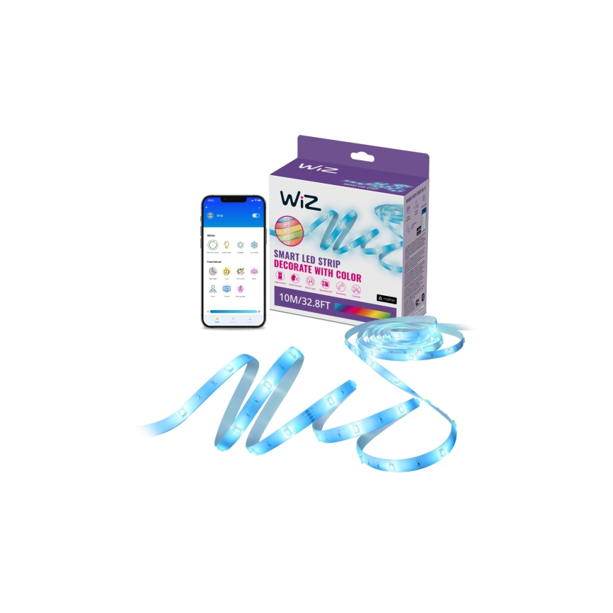 WiZ - LED RGB ściemnialna taśma 10m LED/12W/230V Wi-Fi