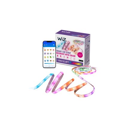 WiZ - LED RGBIC ściemnialna taśma 10m LED/21W/230V 2700-6500K Wi-Fi