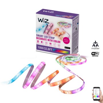 WiZ - LED RGBIC Taśma ściemnialna 10m LED/21W/230V 2700-6500K Wi-Fi