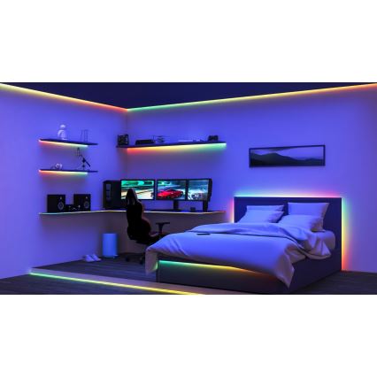 WiZ - LED RGBIC Taśma ściemnialna 10m LED/21W/230V 2700-6500K Wi-Fi