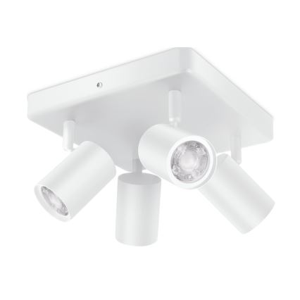 WiZ - LED RGBW ściemnialna oprawa punktowa IMAGEO 4xGU10/4,9W/230V 2200-6500K Wi-Fi CRI 90 biała