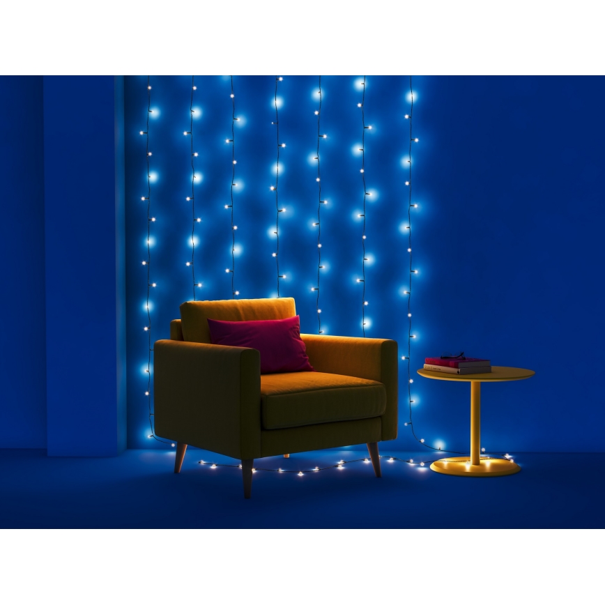 WiZ - LED RGBW Ściemn. zewnętrzny łańcuch 160xLED 20m IP44 2700-5000K Wi-Fi
