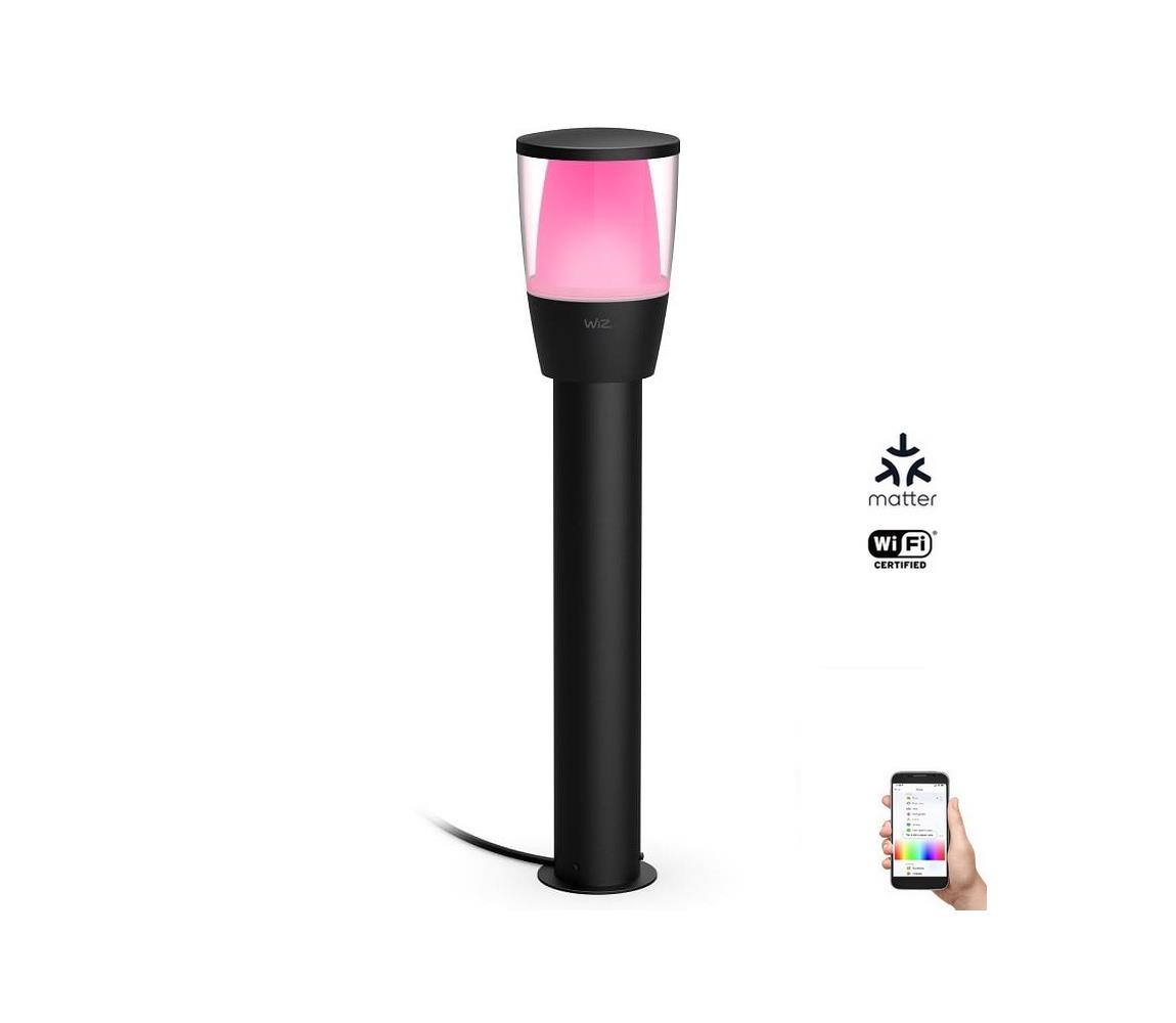 WiZ-LED RGBW Ściemnialna lampa zewnętrzna ELPAS LED/3,6W/12V 2700-5000K IP65 Wi-Fi