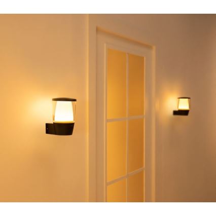 WiZ - LED RGBW Ściemnialny kinkiet zewnętrzny ELPAS LED/8,5W/230V 2700–5000K IP44 Wi-Fi