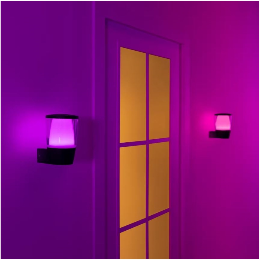 WiZ - LED RGBW Ściemnialny kinkiet zewnętrzny ELPAS LED/8,5W/230V 2700–5000K IP44 Wi-Fi