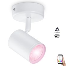 WiZ - LED RGBW Ściemnialne oświetlenie punktowe IMAGEO 1xGU10/4,9W/230V Wi-Fi