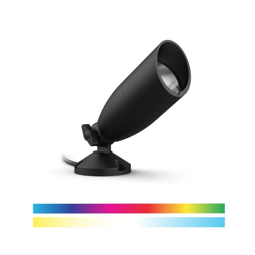 WiZ - LED RGBW Ściemnialne zewnętrzne oświetlenie punktowe SPOT LED/4W/12V 2700K-5000K IP65 Wi-Fi
