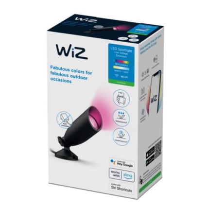 WiZ - LED RGBW Ściemnialne zewnętrzne oświetlenie punktowe SPOT LED/4W/12V 2700K-5000K IP65 Wi-Fi