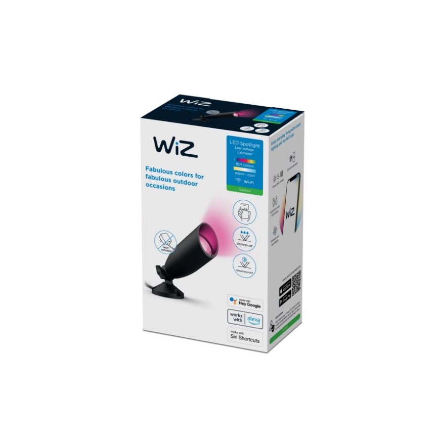 WiZ - LED RGBW Ściemnialne zewnętrzne oświetlenie punktowe SPOT LED/4W/12V 2700K-5000K IP65 Wi-Fi