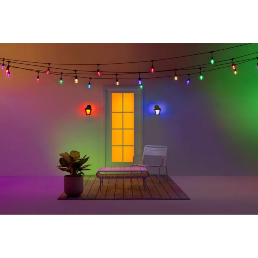 WiZ - LED RGBW Ściemnialny kinkiet zewnętrzny LED/9,5W/230V 2700-5000K IP44 Wi-Fi