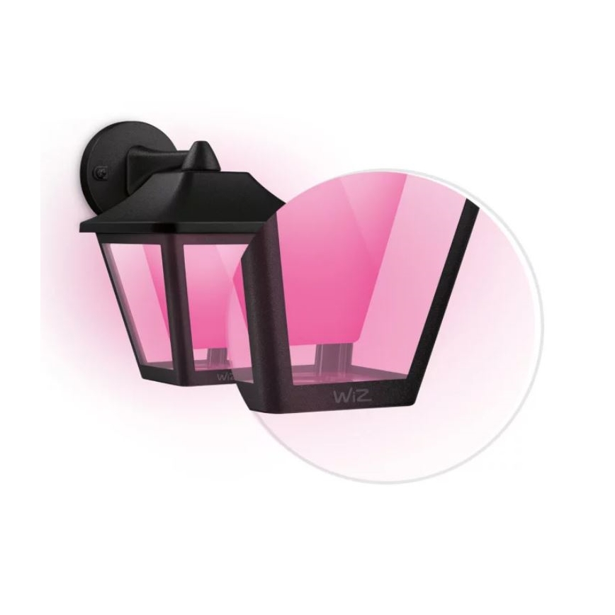 WiZ - LED RGBW Ściemnialny kinkiet zewnętrzny LED/9,5W/230V 2700-5000K IP44 Wi-Fi