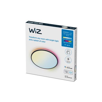 WiZ - LED RGBW Ściemnialny panel RUNE LED/21W/230V 2200-6500K Wi-Fi czarny