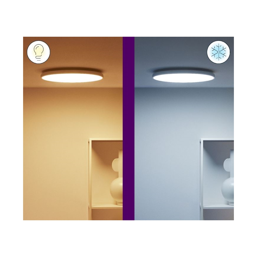WiZ - LED RGBW Ściemnialny plafon RUNE LED/21W/230V 2700-6500K Wi-Fi biały