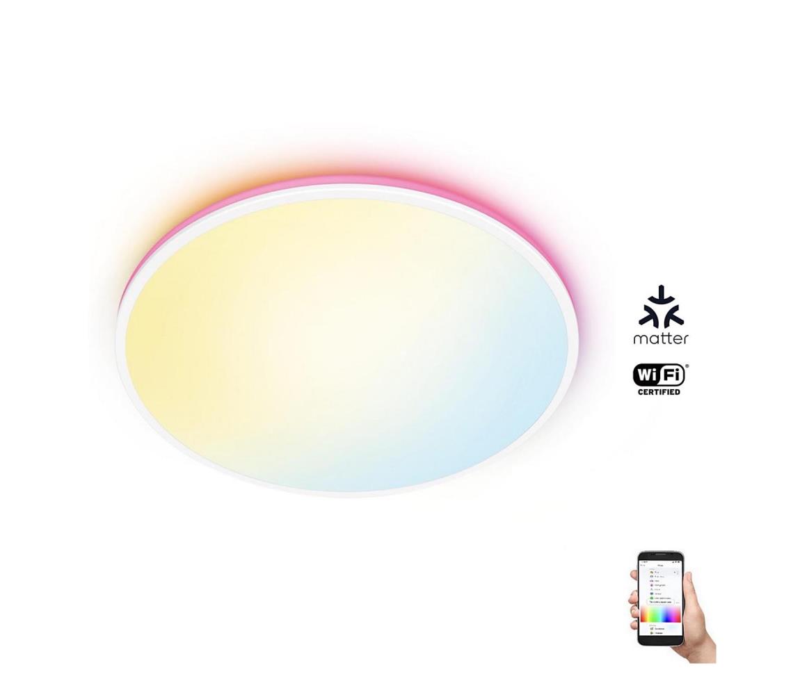 WiZ - LED RGBW Ściemnialny plafon RUNE LED/21W/230V biały Wi-Fi