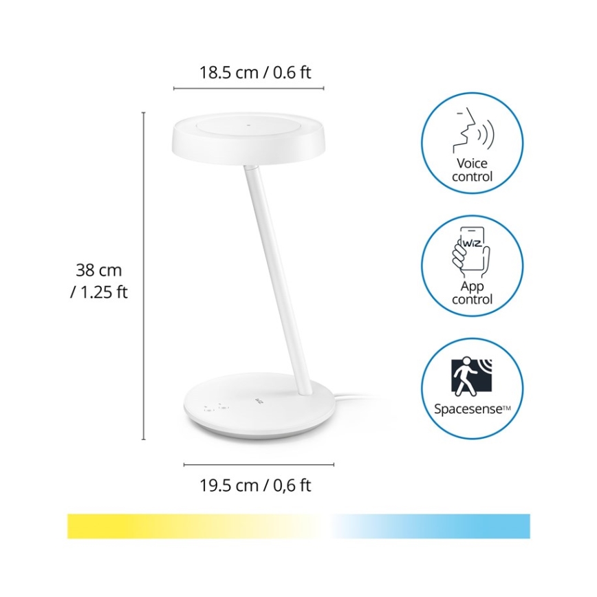 WiZ - LED Ściemnialna lampa stołowa PORTRAIT LED/10W/5V Wi-Fi 2700-6500K CRI 90