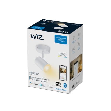 WiZ - LED Ściemnialne ośietlenie punktowe IMAGEO 1xGU10/4,9W/230V 2700-6500K Wi-Fi