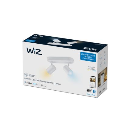 WiZ - LED Ściemnialne oświetlenie punktowe IMAGEO 2xGU10/4,9W/230V 2700-6500K Wi-Fi