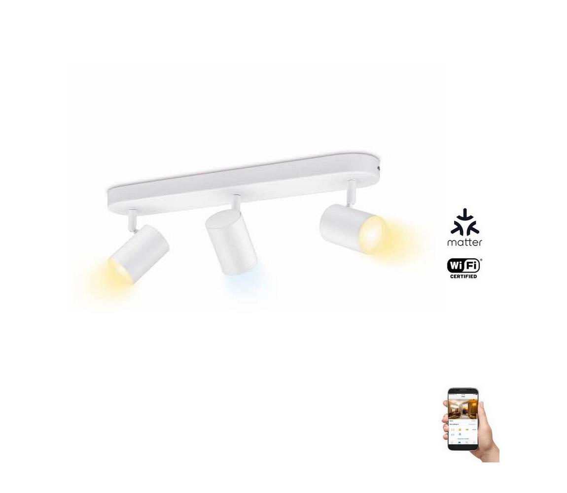 WiZ - LED Ściemnialne oświetlenie punktowe IMAGEO 3xGU10/4,9W/230V 2700-6500K Wi-Fi