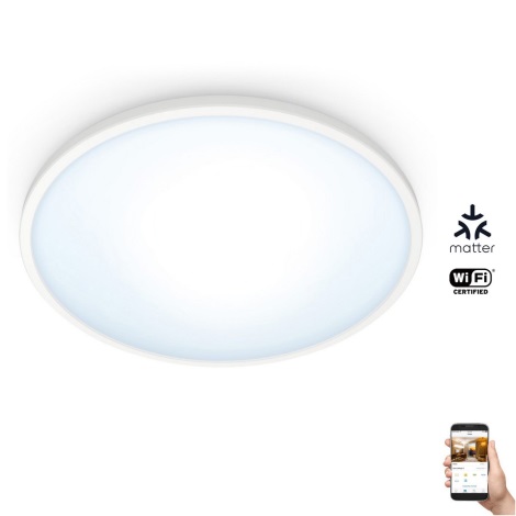 WiZ - LED Ściemnialny plafon SUPERSLIM LED/14W/230V 2700-6500K Wi-Fi