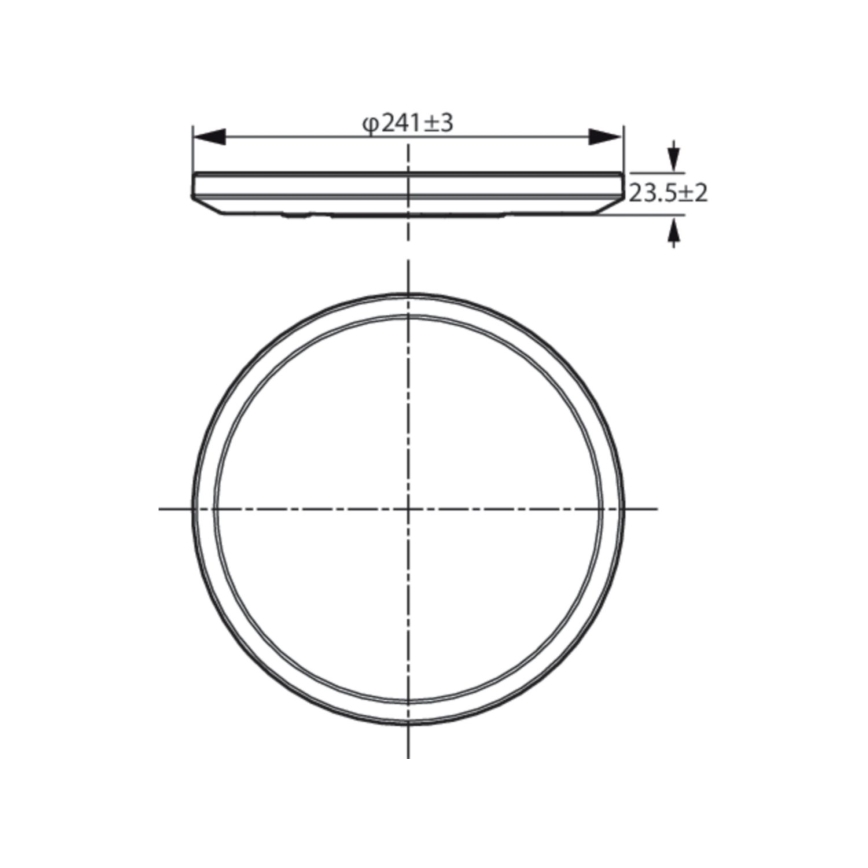 WiZ - LED Ściemnialny plafon SUPERSLIM LED/14W/230V 2700-6500K Wi-Fi
