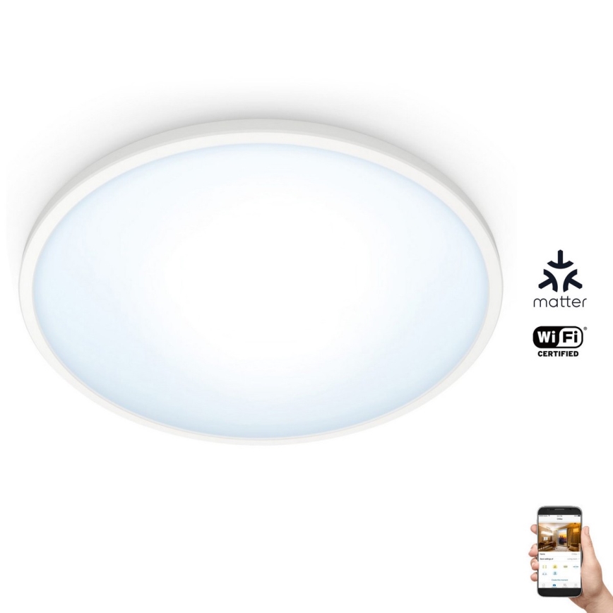 WiZ - LED Ściemnialny plafon SUPERSLIM LED/16W/230V 2700-6500K Wi-Fi