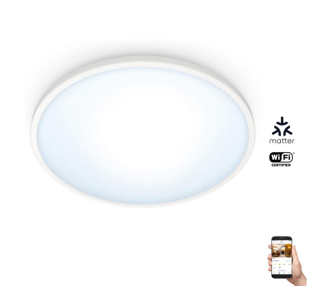 WiZ - LED Ściemnialny plafon SUPERSLIM LED/16W/230V 2700-6500K Wi-Fi