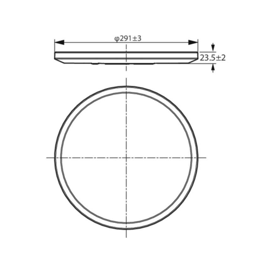 WiZ - LED Ściemnialny plafon SUPERSLIM LED/16W/230V 2700-6500K Wi-Fi