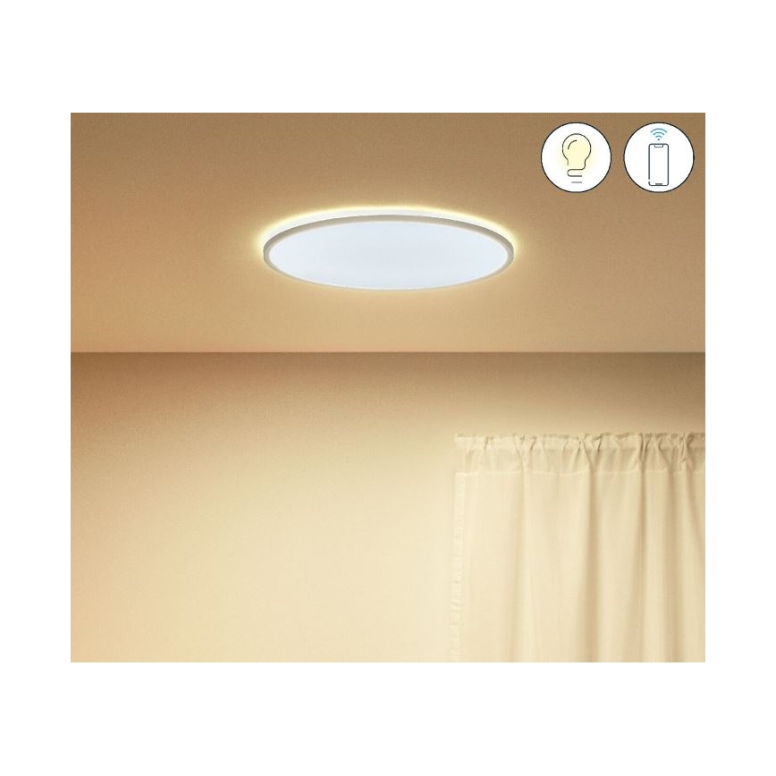 WiZ - LED Ściemnialny plafon SUPERSLIM LED/22W/230V 2700-6500K Wi-Fi biały