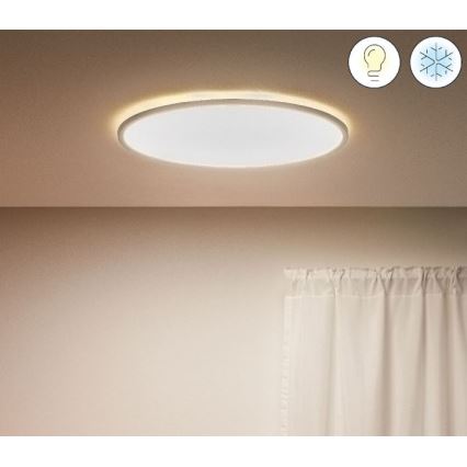 WiZ - LED Ściemnialny plafon SUPERSLIM LED/32W/230V 2700-6500K Wi-Fi biały
