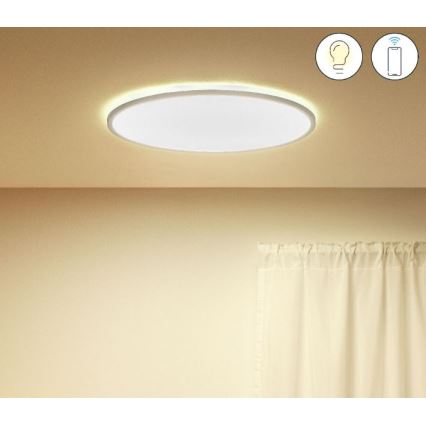 WiZ - LED Ściemnialny plafon SUPERSLIM LED/32W/230V 2700-6500K Wi-Fi biały