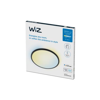 WiZ - LED Ściemnialny plafon SUPERSLIM LED/32W/230V 2700-6500K Wi-Fi czarny