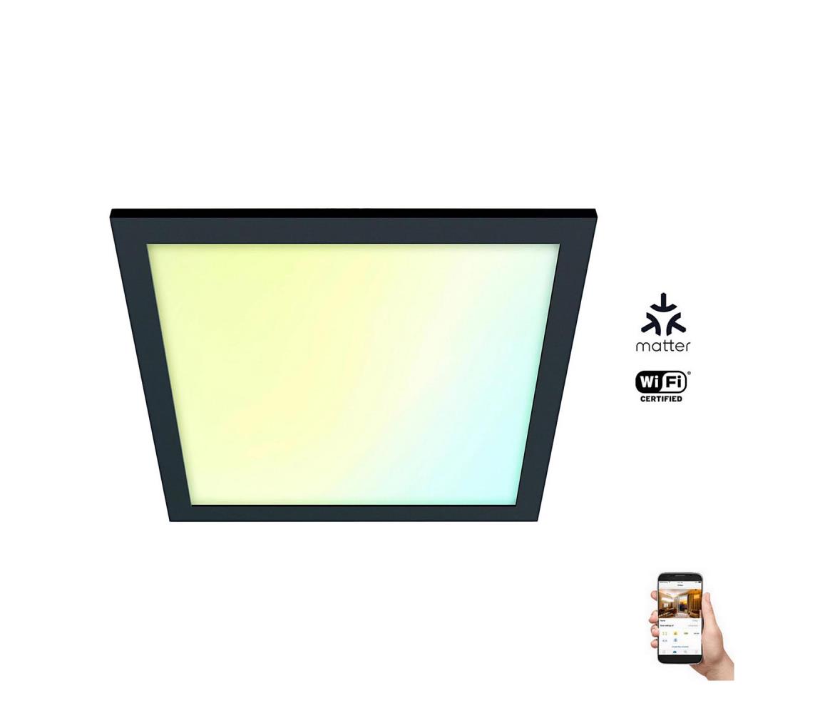 WiZ - LED Ściemnialny plafon SUPERSLIM LED/36W/230V czarny Wi-Fi