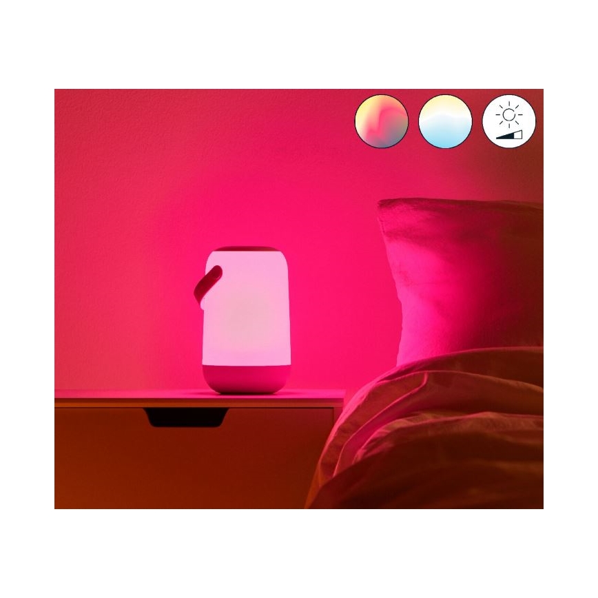 WiZ - LED RGBW Ściemnialna lampa przenośna MOBILE LED/13,5W/5V 2200-6500K Wi-Fi 1800 mAh