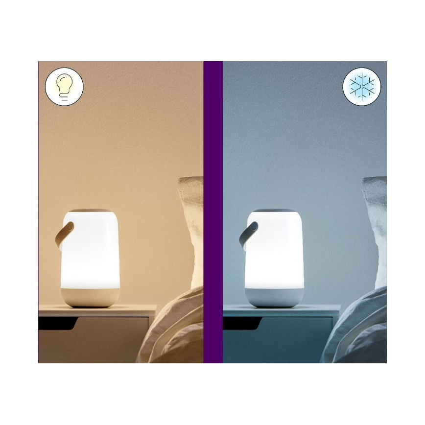 WiZ - LED RGBW Ściemnialna lampa przenośna MOBILE LED/13,5W/5V 2200-6500K Wi-Fi 1800 mAh