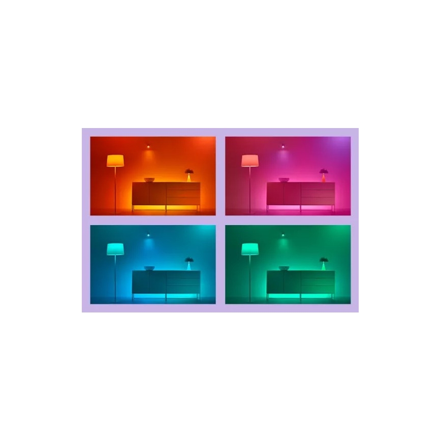 WiZ -ZESTAW 2x LED RGBIC ściemnialna oprawa GRADIENT LED/8,2W/230V 2700-6500K Wi-Fi