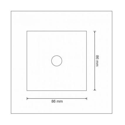 Włącznik dotykowy jednobiegunowy SMART 800W / 230V Wi-Fi Tuya