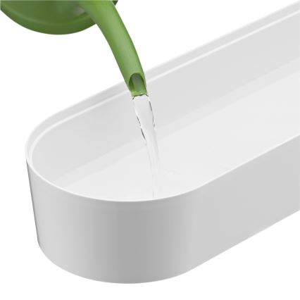 WMF - Doniczka na zioła z systemem samonawadniającym 3 szt. GOURMET biała/stal nierdzewna