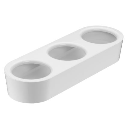 WMF - Doniczka na zioła z systemem samonawadniającym 3 szt. GOURMET biała/stal nierdzewna