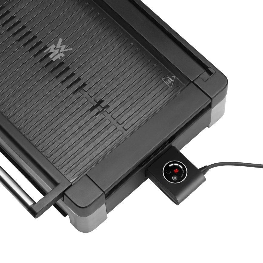 WMF - Elektryczny grill stołowy z wiekiem LONO 2200W/230V stal nierdzewna