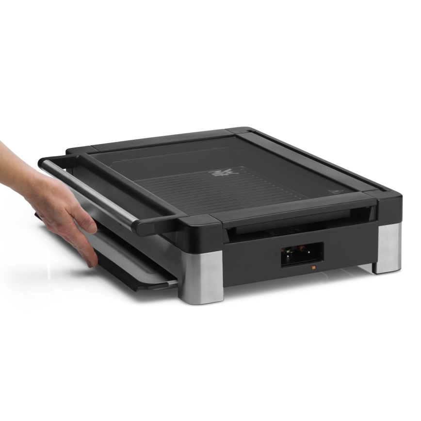 WMF - Elektryczny grill stołowy z wiekiem LONO 2200W/230V stal nierdzewna