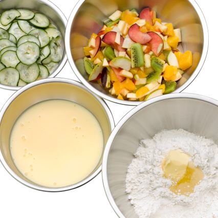 WMF - Zestaw 4 mis kuchennych GOURMET ze stali nierdzewnej