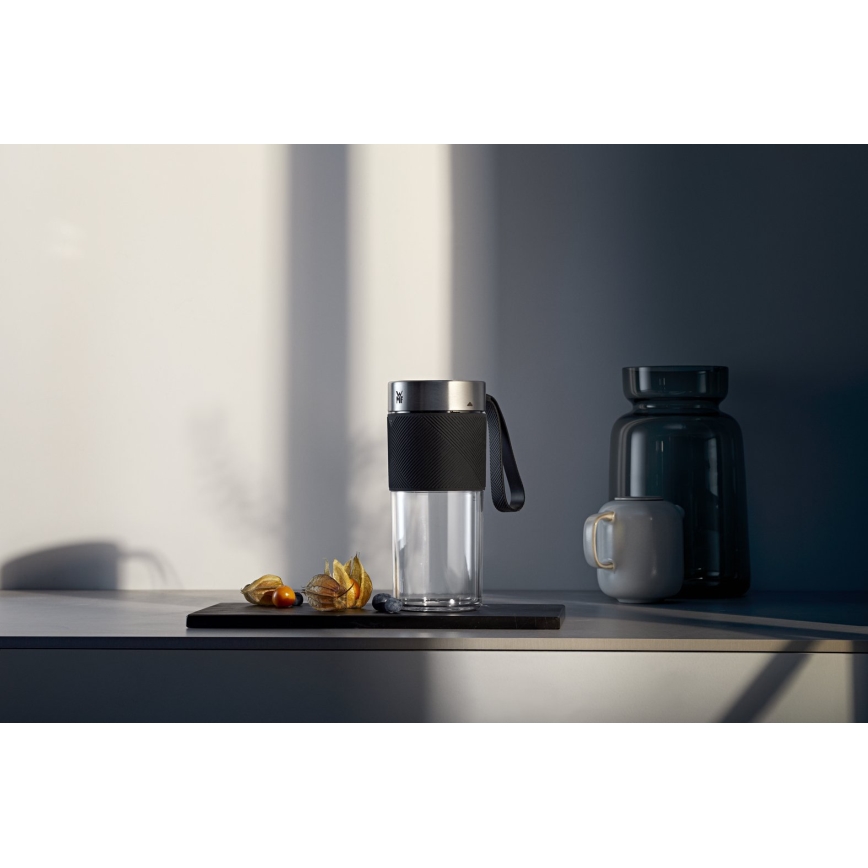 WMF - Podróżny blender do smoothie KITCHENminis 50W/7,4V 1200 mAh stal nierdzewna