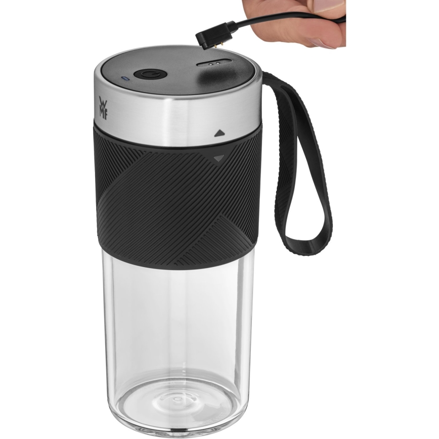 WMF - Podróżny blender do smoothie KITCHENminis 50W/7,4V 1200 mAh stal nierdzewna