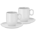 WMF - ZESTAW 2x Filiżanka do café creme z spodkiem BARISTA 170 ml biała