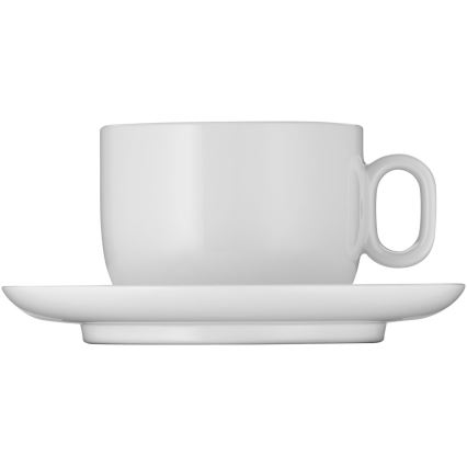 WMF - ZESTAW 2x Filiżanka do cappuccino z podstawką BARISTA 160 ml biała