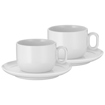 WMF - ZESTAW 2x Filiżanka do cappuccino z spodkiem BARISTA 160 ml biała